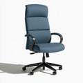 Ergonomischer Bürostuhl, mit Stoffbezug, Farbe: blau und schieferblau
