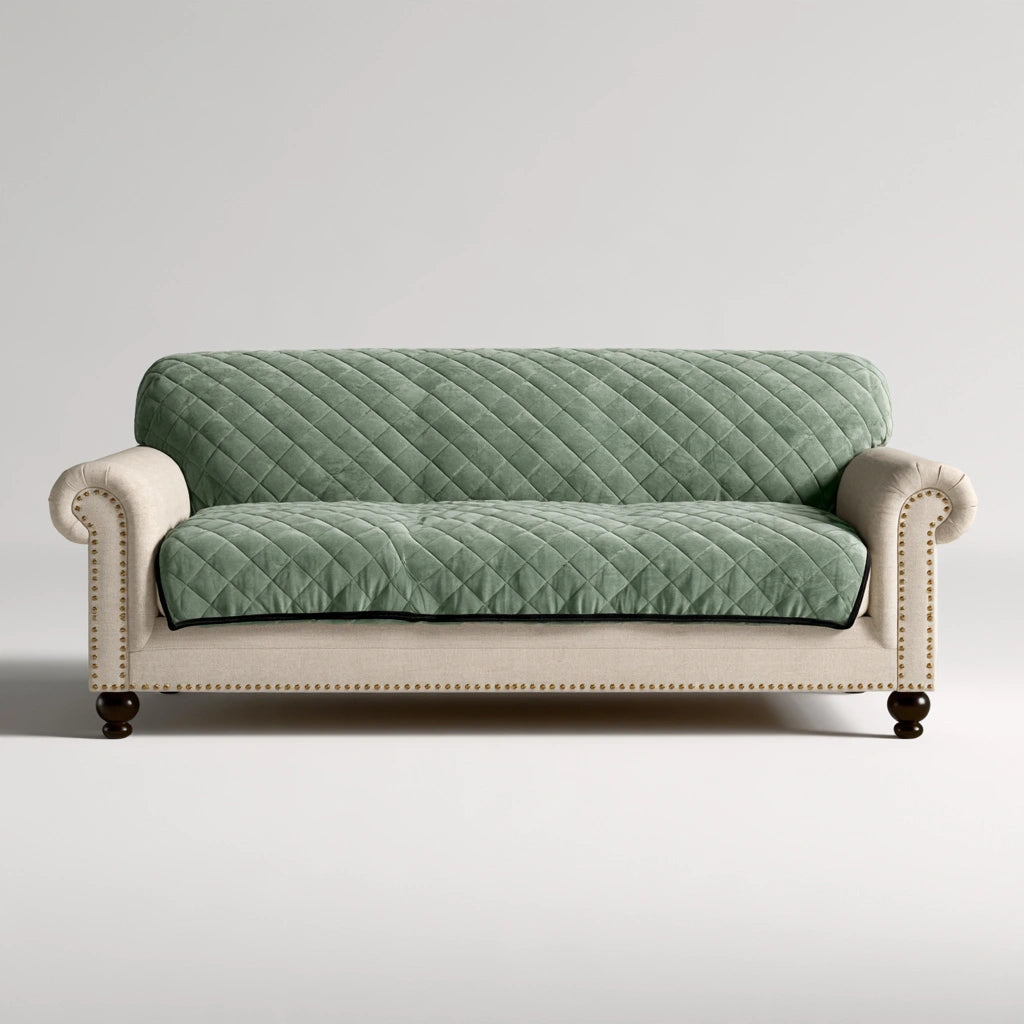 Modernes Polstersofa, mit Stoffbezug, Farbe: hellbeige