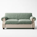 Modernes Polstersofa, mit Stoffbezug, Farbe: hellbeige