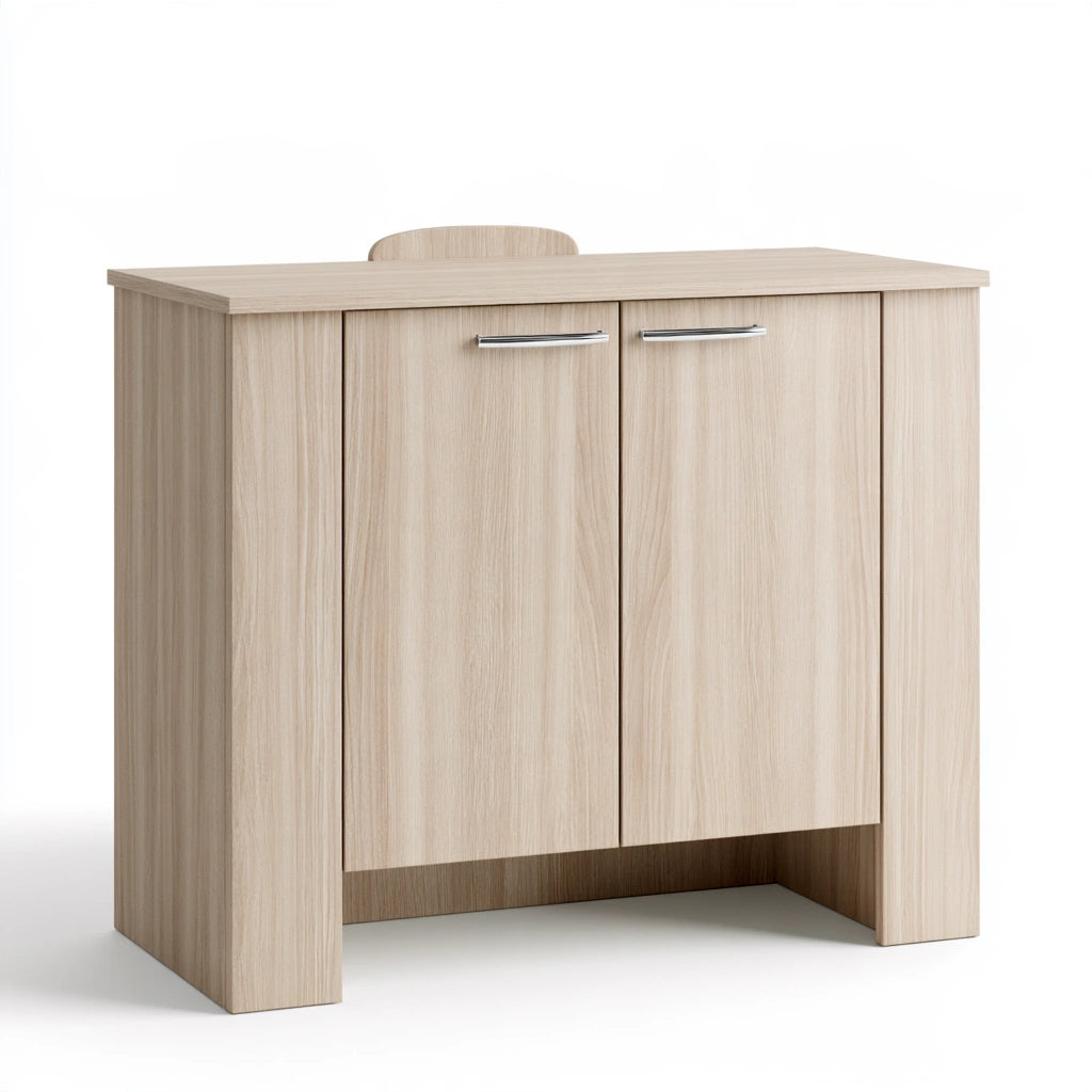 Aufbewahrungsschrank, aus Holz, Farbe: hellbeige